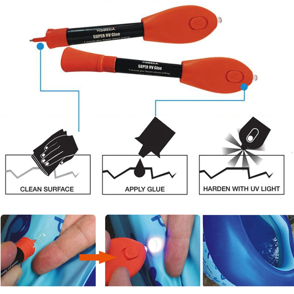 UV Light Glue Super Glue 5 Seconds Fix Adhesives Sealer Glass Metal Plastic Model Data Lines Crack Caulk High Temperature Repair