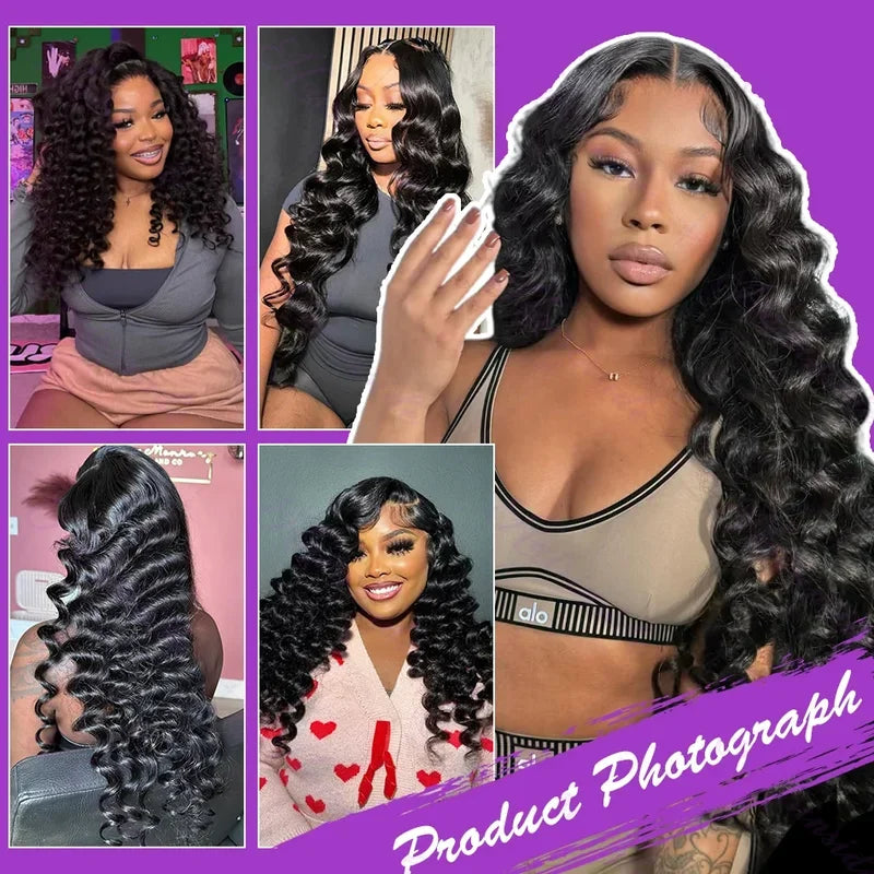 32 36 40 Inch Deep Wave Human Hair Bundles Brazilian Remy Unprocessed Weaving Curly Hair 1/2/3/4 Bundles Weave Extensions Deals