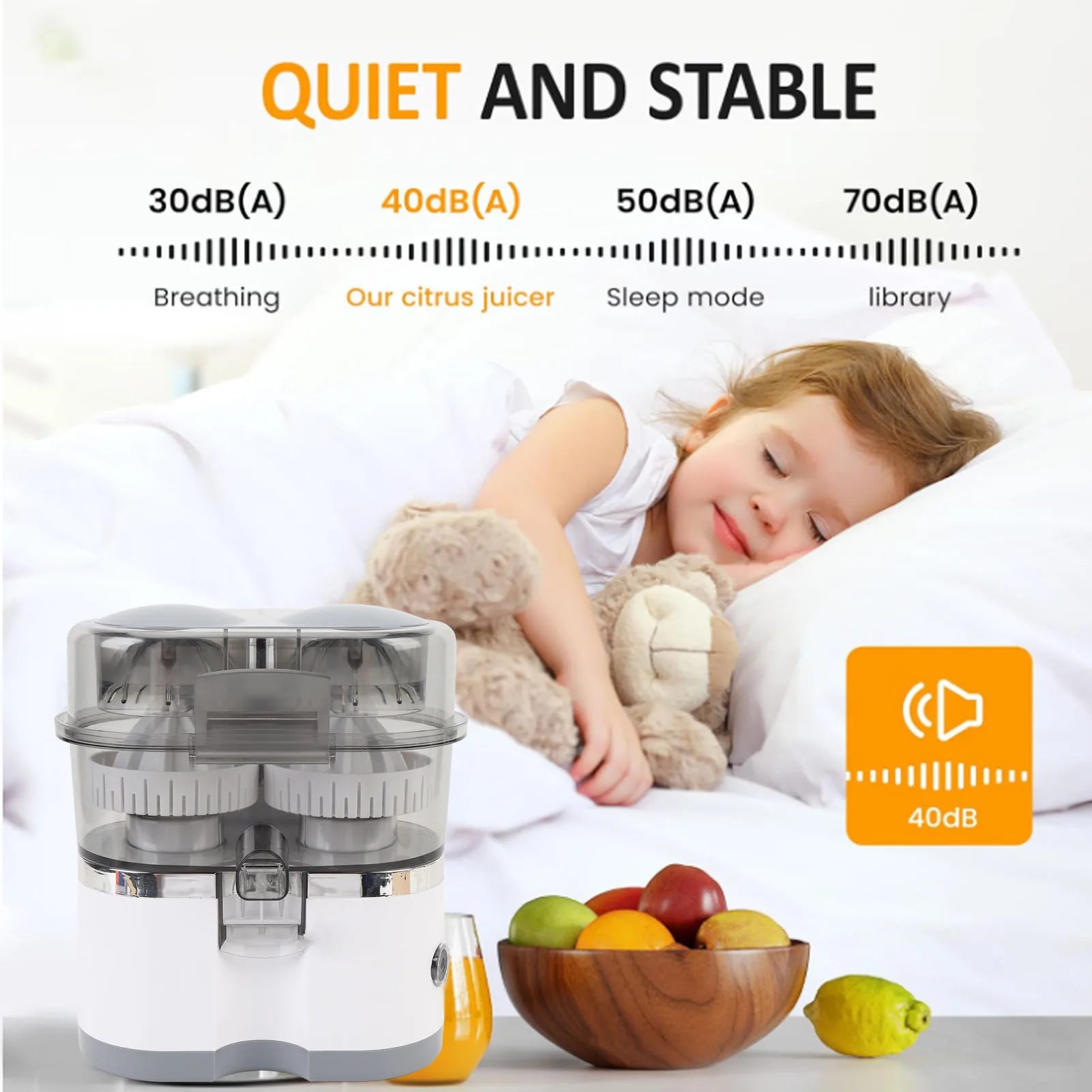 Portable Dual Head Electric Citrus Juicer Orange Lemon Kiwi Grapefruit Extractor - Efficient Fruit Juicing Machine