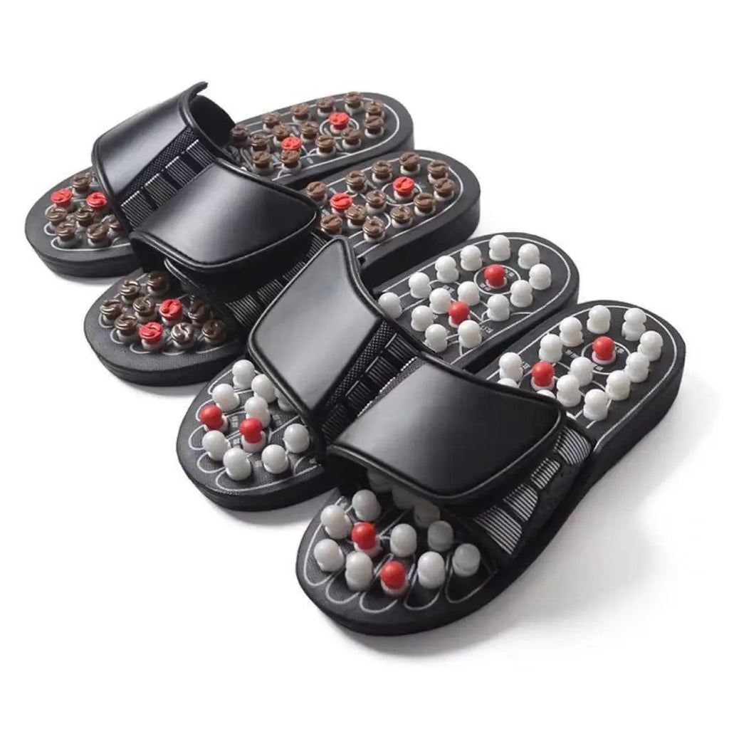 Acupoint Massage Slippers Therapy Massager Shoes For Feet Unisex Home Flip Flop Health Care Medical Rotating Foot Massager Shoes