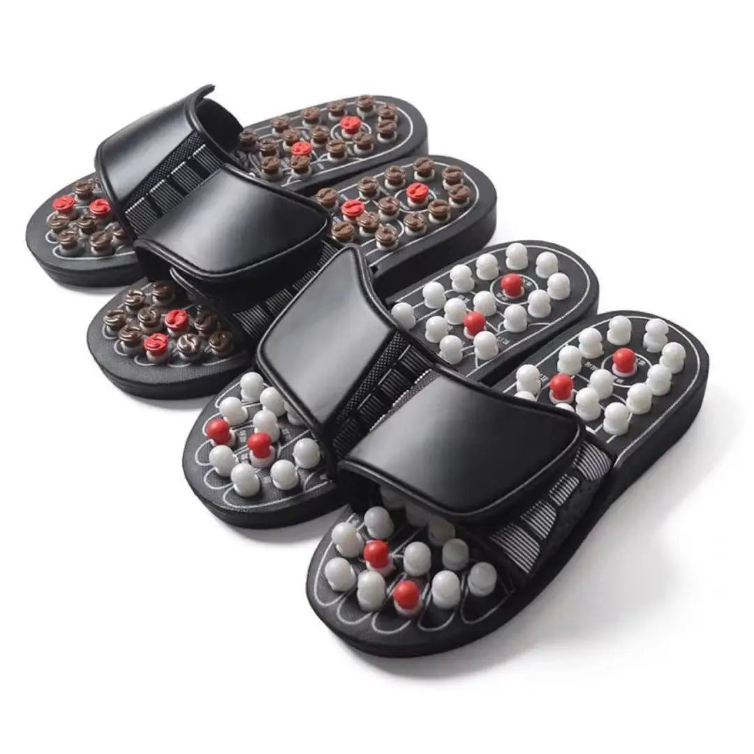Acupoint Massage Slippers Therapy Massager Shoes For Feet Unisex Home Flip Flop Health Care Medical Rotating Foot Massager Shoes