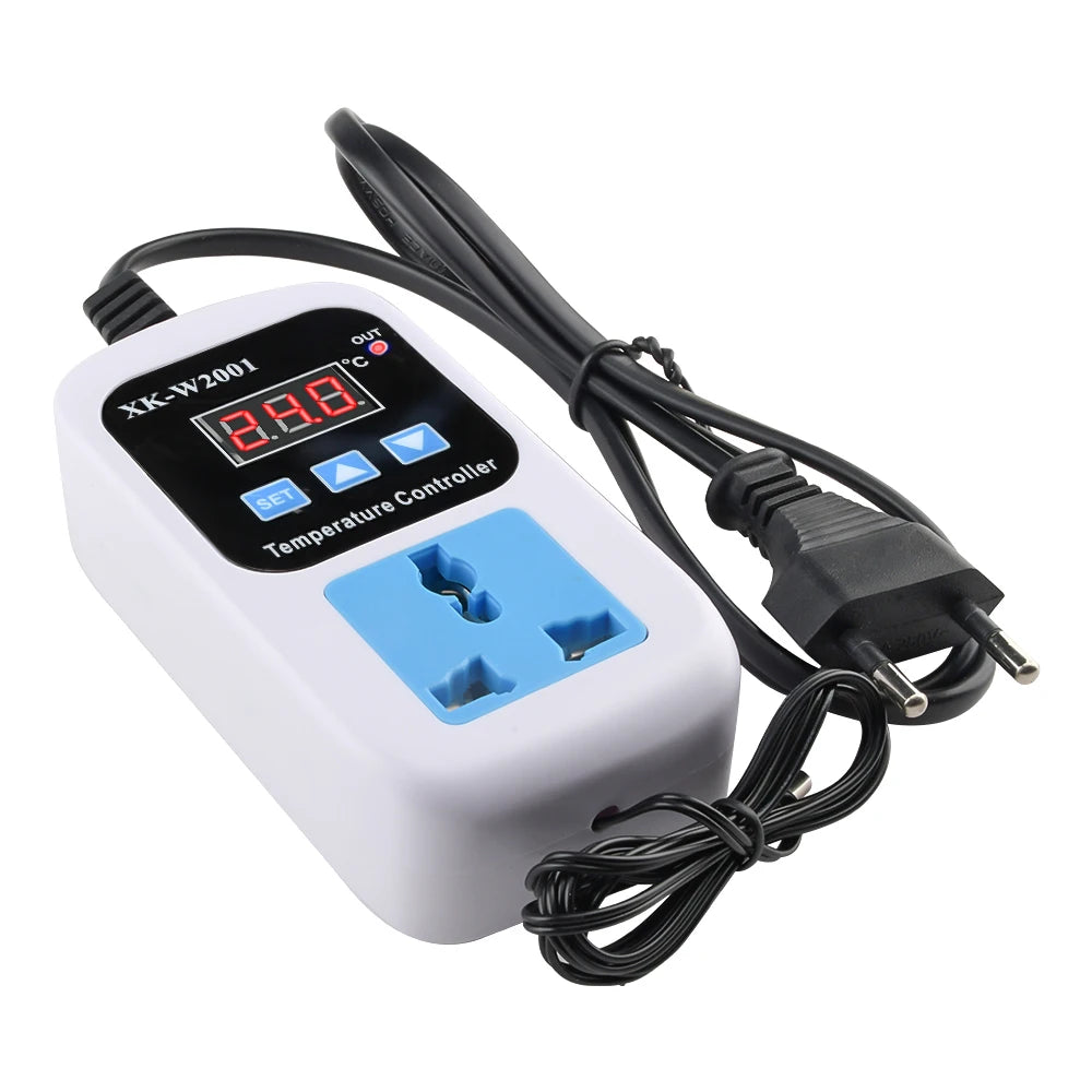 XK-W2001 W2022 Digital Temperature Humidity Controller Socket AC110-220V Thermostat Regulator Smart Humidity Controller Socket