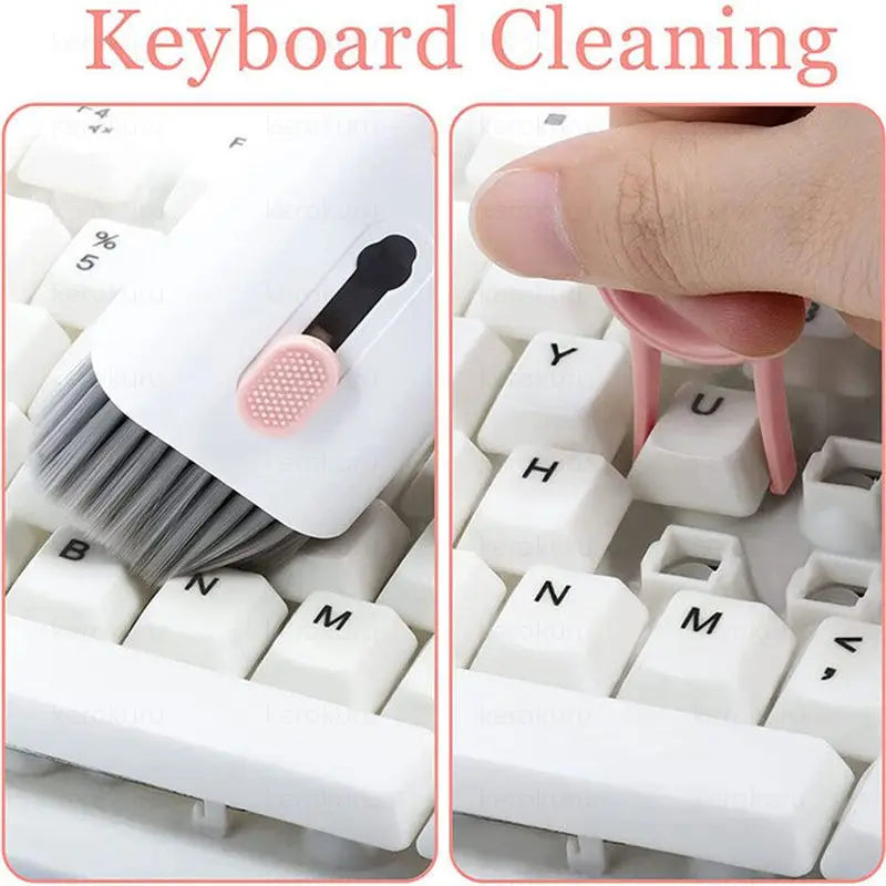 7-in-1 Keyboard Cleaner Earphones Cleaning Pen Keycap Puller Set Multifunctional Cleaning Kit For AirPods iPhone iMac MacBook