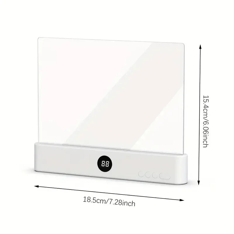 LED Book Light Rechargeable Reading Lights for Books in Bed Eye Caring 3 Color Stepless Dimming Flat Book Light for Book Lovers