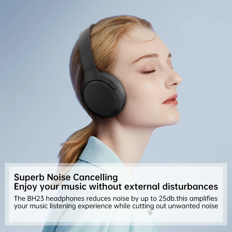 BH23 Hot Selling Brand Bluetooth Wireless Headphones Noise Cancelling Headset ANC Earphone Headphone With Microphone