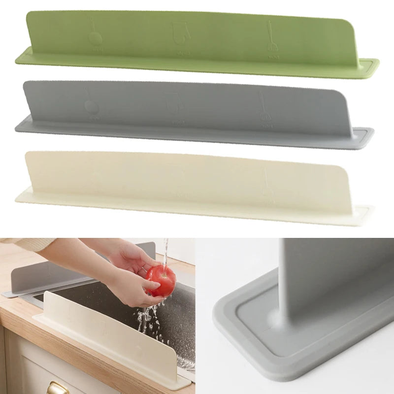 Silicone Sink Baffle Splash Guard Protect Cloth From Splashing Water Baffle Splash Protector For Washing Dishes Faucet Kitchen