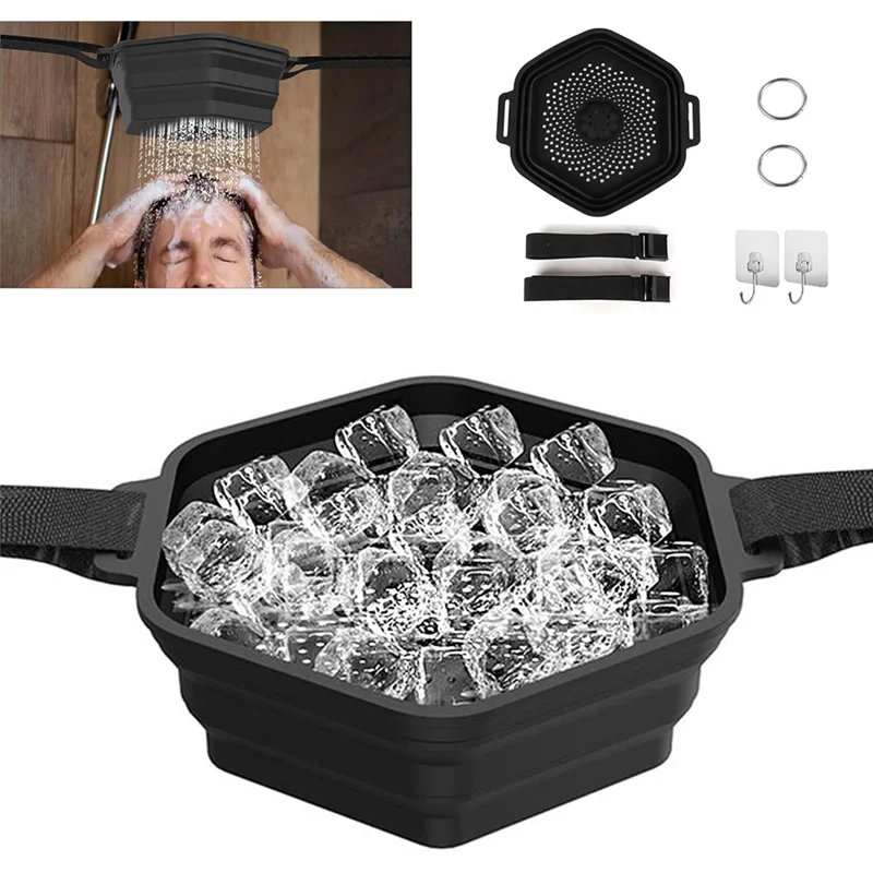 ABWZ-Cooling Bath Tool For Athletes Portable Cold Shower Foldable Kit For Muscle Recovery