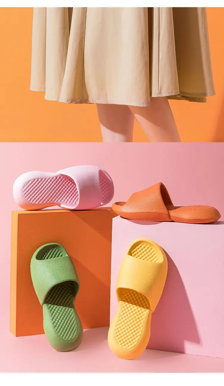 Slippers for women eva, summer home, bathroom, anti slip thick sole, external wearing of sandals