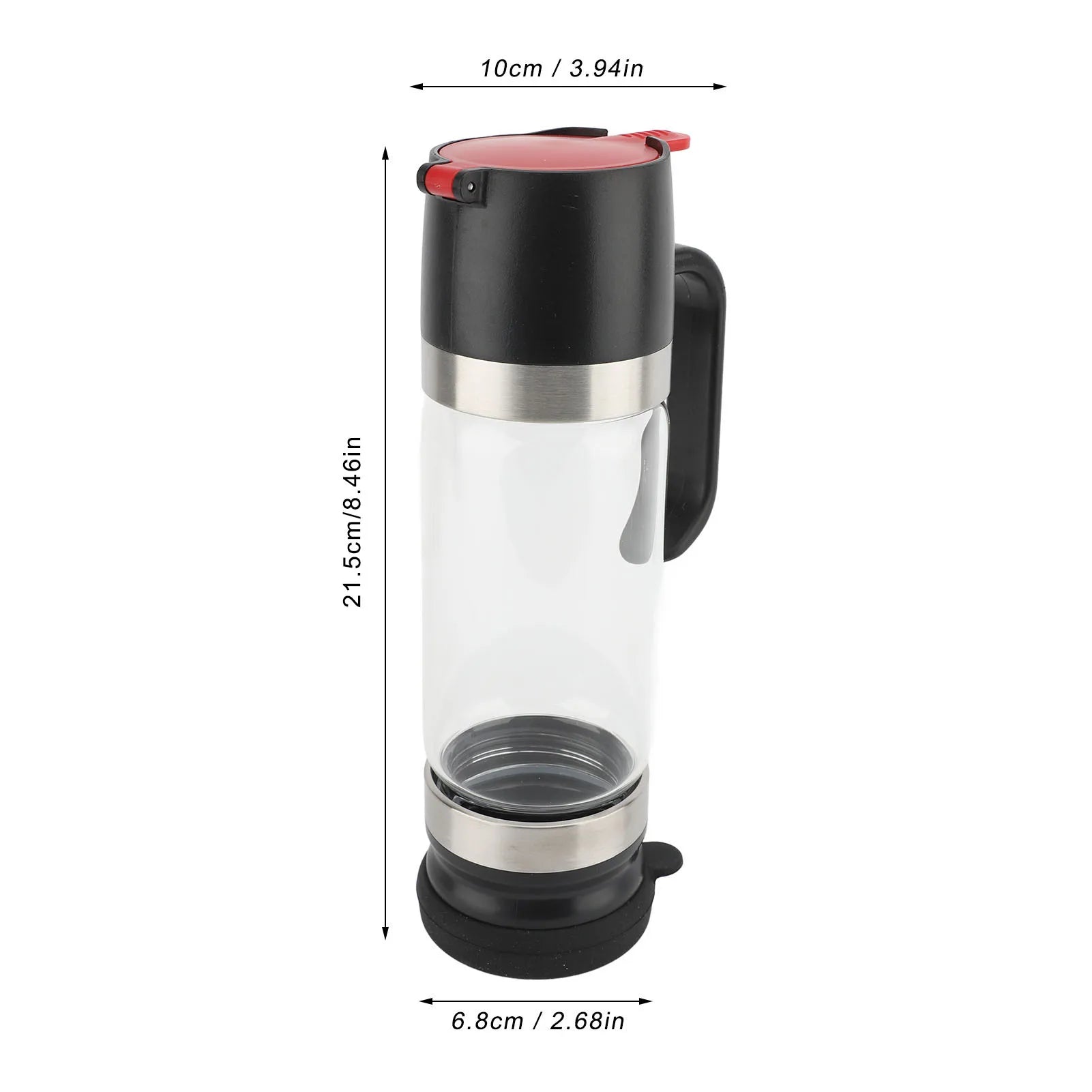 Honey Dispenser 350ml Clear Glass Syrup Dispenser with Handle Prevent Dripping Honey Container for Coffee Shops Restaurants Home