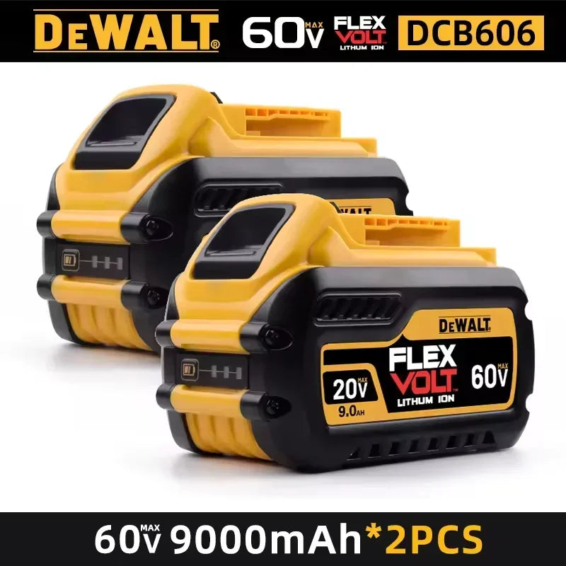 Original DEWALT Battery 60V 9.0AH, Rechargeable Lithium-ion Battery, DEWALT，DCB609，DCB118， Fast Charging, DEWALT Tool Battery,