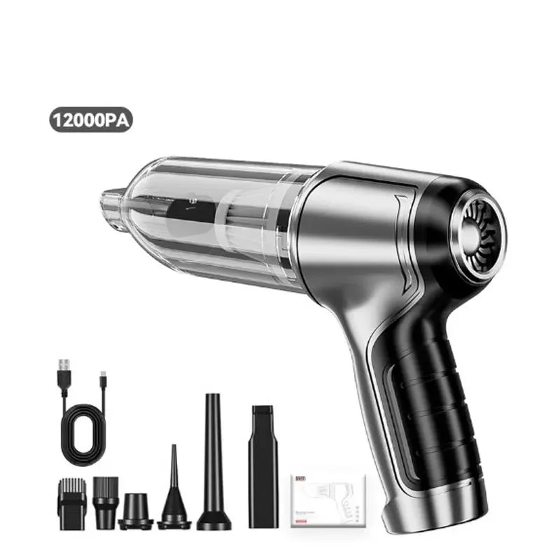 Brushless Car Vacuum Cleaner Cordless Handheld Auto Vacuum Home & Car Dual Use Mini Vacuum Cleaner with Builtin Battrery