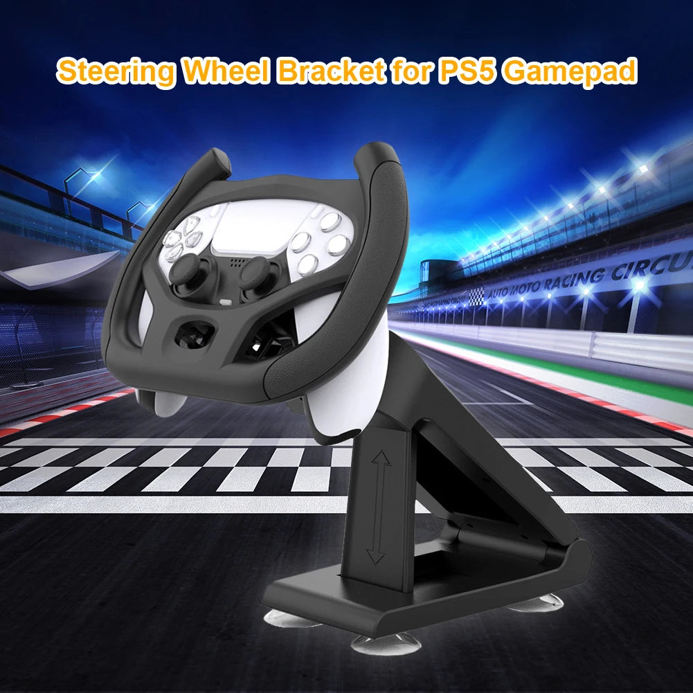 Professional Gaming Steering Wheel for PS5 Car Racing Games Handle with Bracket Steering Wheel with Bracket