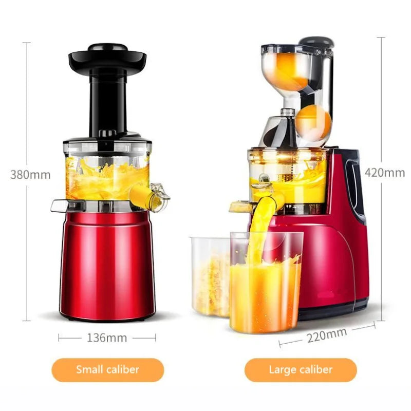 In stock Big Mouth Cold Press Commercial Orange Fruit Machine Electric Household Vegetable Juice Multifunctional Slow Juicer