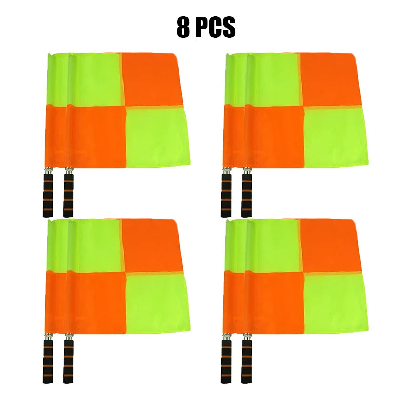 2/4/8/16Pcs World Soccer Referee Flag Fair Play Sports Match Football Linesman Europe Flags Referee Equipment