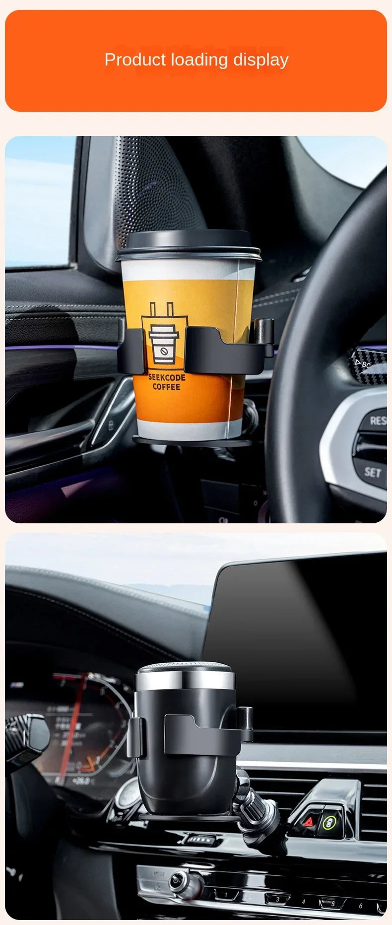 Car Water Cup Holder Tea beverage Holder Car air conditioning outlet ashtray fixed frame seat multi-function