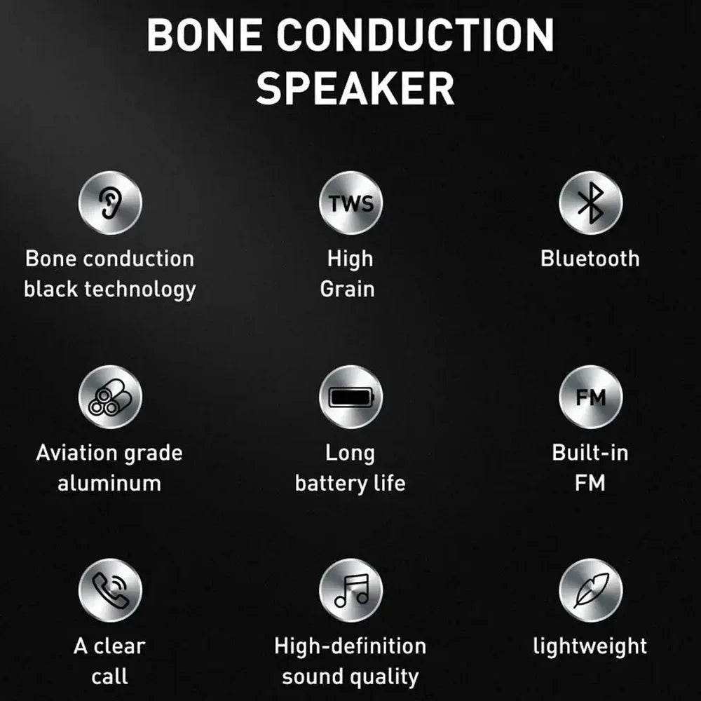 Hot Mini Bluetooth Speaker  Wireless TWS Stereo Dual Sound Box Hummingbird Bone Conduction Speakers With FM Radio Dropshipping