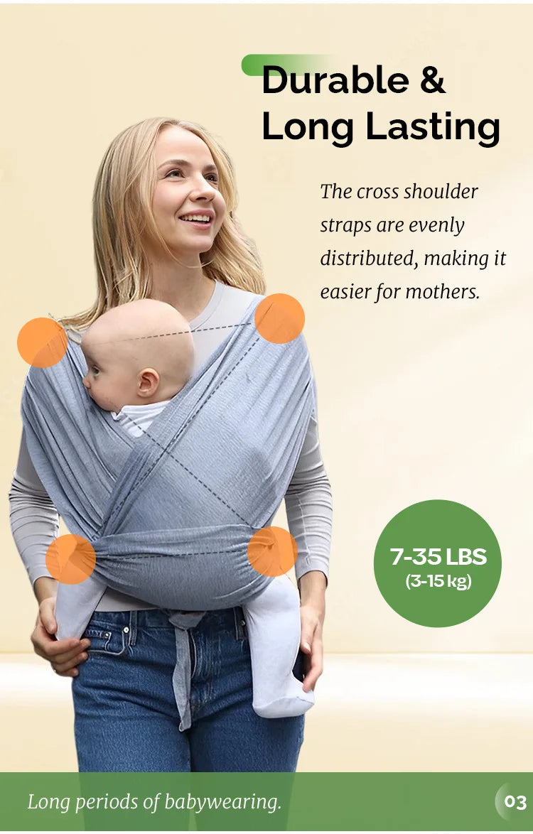 Ergonomic Baby Backpack Newborn Sling with Backpack Straps Outdoor Parenting X-shaped Support Comfortable Baby Carrier