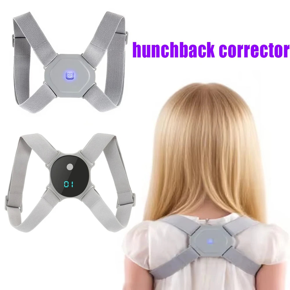 Adjustable Posture Corrector Smart Back Brace Vibration Reminder Invisible Shoulder Support For Neck Pain Relief Adult Kid