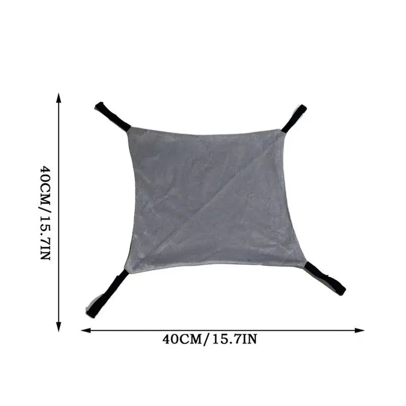 A96K-Adjustable Cat Hammock Bed Cage Accessories For Ferret Puppies Rabbits Small Animals Tree Indoor House Cat Swing Bed