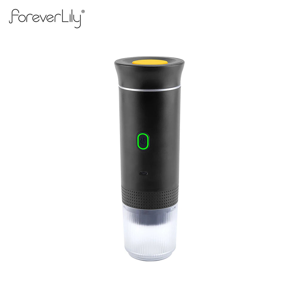 Wireless Electric Portable Espresso Coffee Machine for Car & Home Camping Coffee Maker 3-in-1 Capsule Powder Travel Coffee Maker