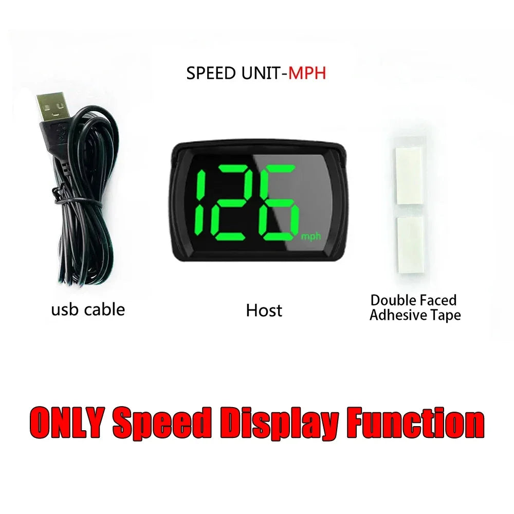 New M22 Car GPS Head Up Display Speed RPM KMH MPH HUD GPS Speedometer Projector Screen Dashboard with Odometer Overspeed Alarm