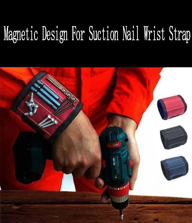 Magnetic Wristbands Weak magnetism Holds Set screw Bracelet Movement Magnetic Nail Drilling Manager Storage Wrist Electrician