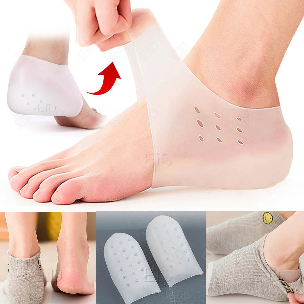 EiD 2cm 3cm 4cm Silicone Invisible Height Increase Insole Height Lift Taller 2in1 Soft Sock Shoes Pad for Men Women dropshipping