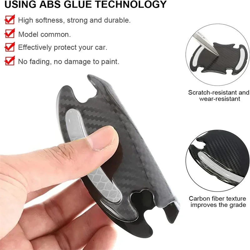 Car Door Handle Reflective Sticker Protection Sticker Door Handle Paint Surface Anti-scratch Reflective Sticker Car Accessories