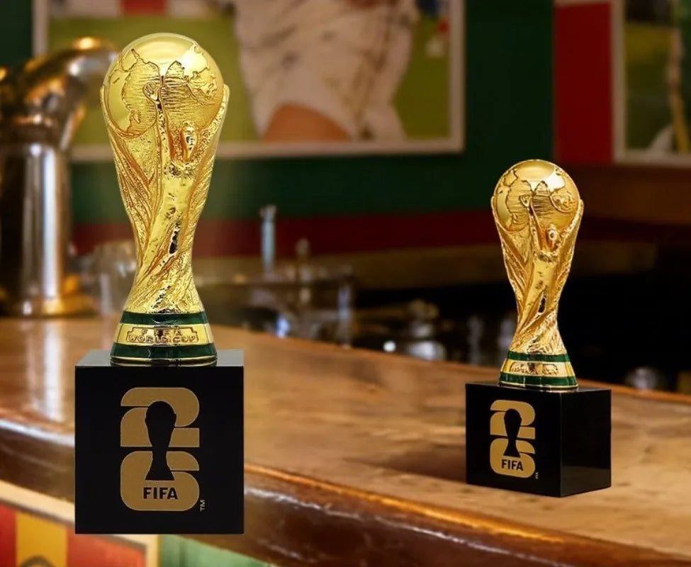 FIFA Official Licensed 2026 World Cup 3DTrophy Replica Golden Jules Rimet Trophy Black Base Football Fans Collectible Desk Decor
