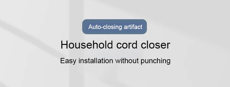 1pc Black Punch Free Automatic Sensor Door Closer Automatic Shutdown Device Non Punching Telescopic Sliding Door Device
