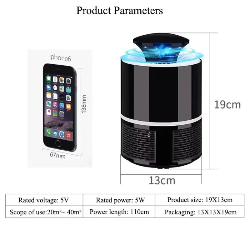 Indoor Physical Fly Killing Mosquito Household Photocatalyst Mosquito Killing Lamp Insect Trap Lamp LUV Repellent Lamp
