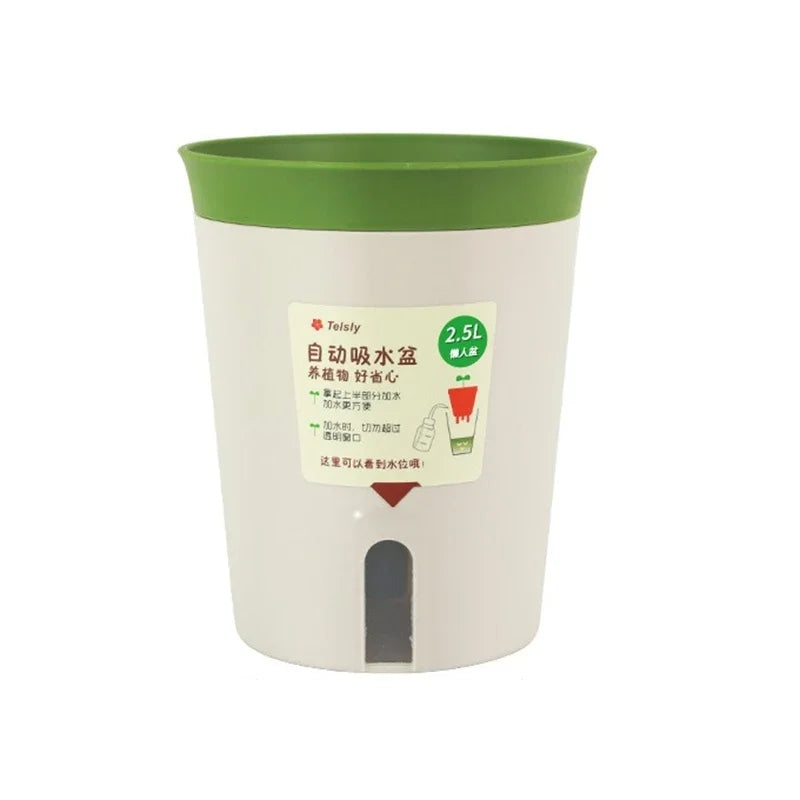 Double Layer Plant Pot Self Watering Pots for plants Hydroponics Flower Pot Plastic Lazy Automatic Water-Absorbing Plants Pot