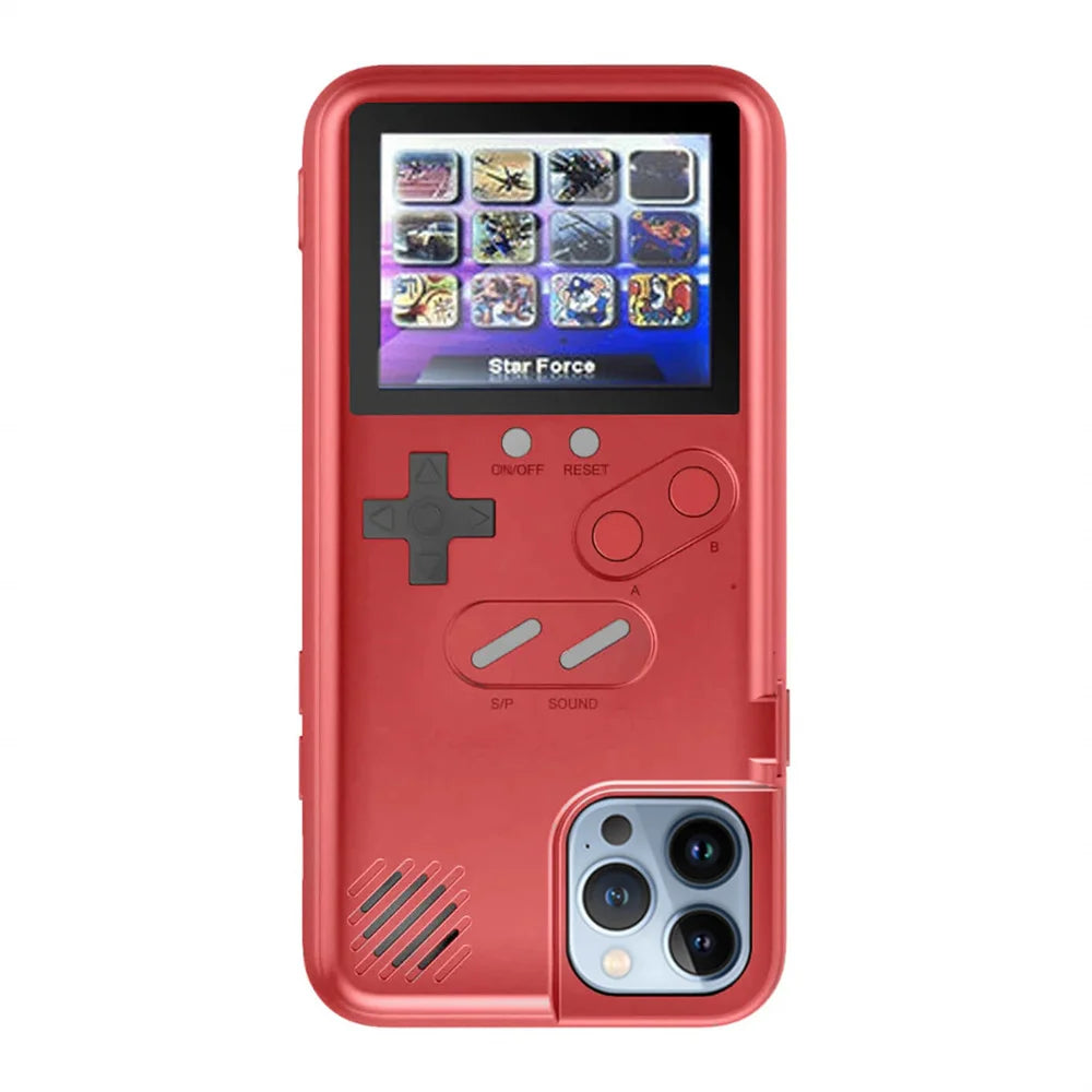 For iPhone 14 16 15 12 13 Pro Max X Xr Xs Max 7 8 Plus SE 2022 Playable Gameboy Case Retro 3D Video Game Cover Console