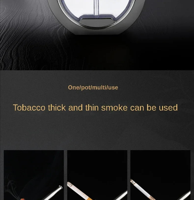 CRUSHER Dry Herb Grass Tobacco Pipes Kit Zinc Alloy Hookah Set Men and Women Use Double Filter Water Smoking Pipe Accessories