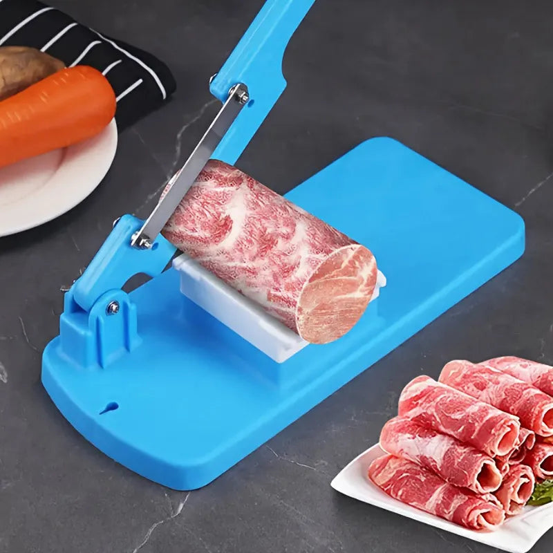 New Frozen Meat Slicer Chopper - No Batteries, Easy Assemble. Perfect For Vegetables & Fruits. Your Essential Kitchen Helper