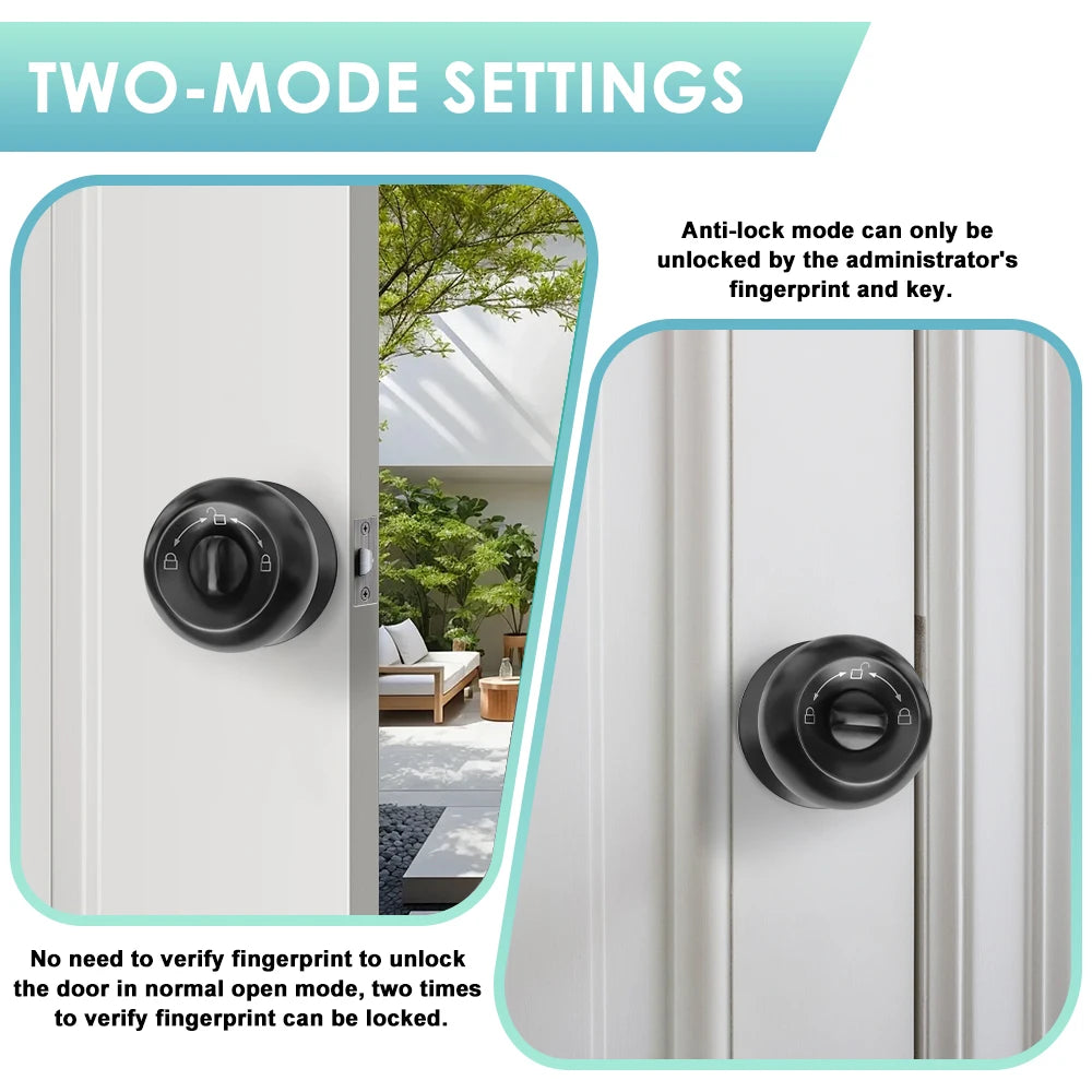 Tuya Door Lock Bluetooth Fingerprint Recognition Lock Smart Life Unlocking Automation Residential Security Protection