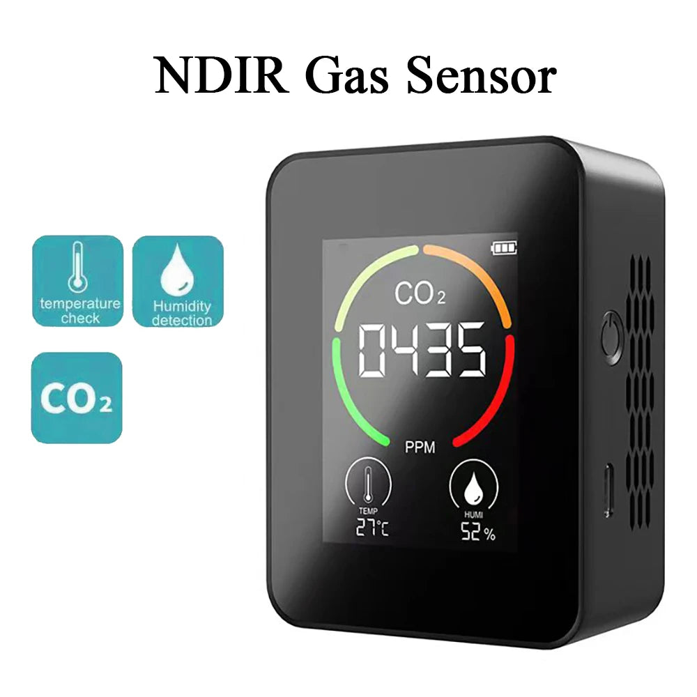 Air Monitor CO2 Carbon Dioxide Detector 3 in 1 Greenhouse Warehouse  Quality Temperature Humidity  Fast Measurement