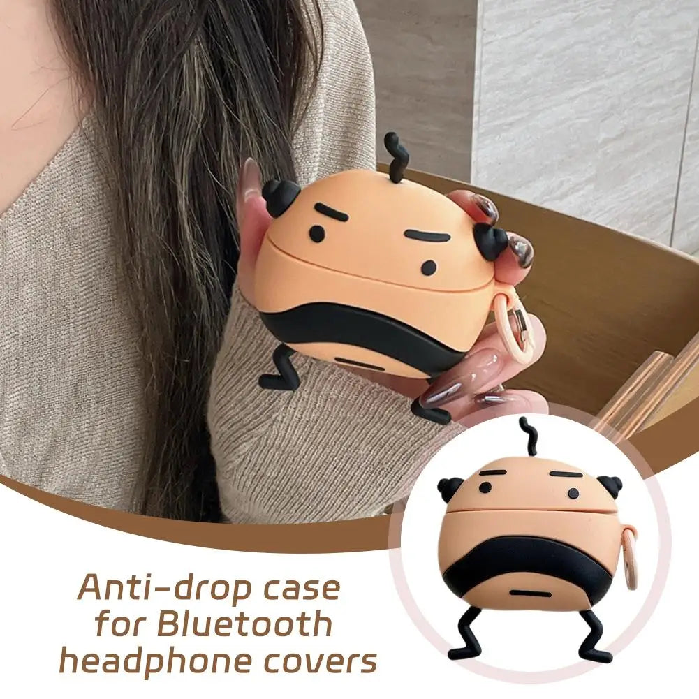 For AirPods Pro 2 3 AirPods 4 Uncle Tuomagozi Silicone Case Anti-Drop Bluetooth Earphone Cover 3D Cartoon Protective Cover