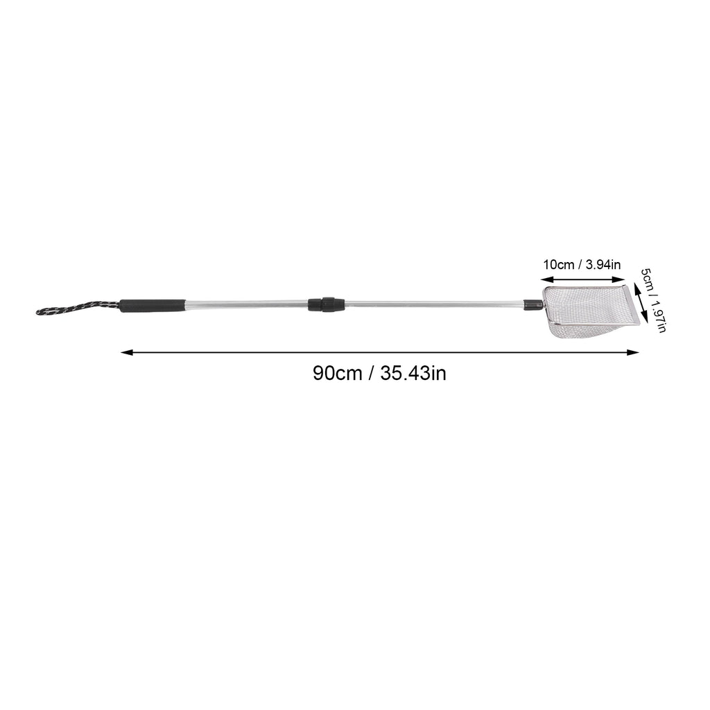 Cat Poop Shovel Stainless Steel Anti Bending Extendable Litter Sifting Shovel Anti Stick Long Handle Adjustable for Litter Box