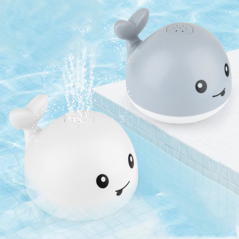 Baby Light Up Bath Tub Toys Whale Water Sprinkler Pool Toys for Toddlers Infants Whale Water Sprinkler Pool Toy