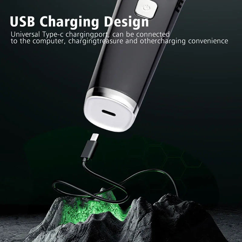 Vacuum Body Hair Trimmer for Men, Mustache Trimmer with 20 Length and Styles Adjustable, Built-in Vacuum Trimmer for Mustache