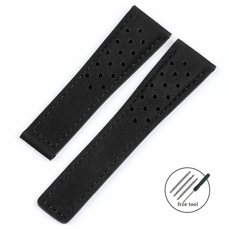 Genuine Leather Strap 20mm 22mm 24mm Cow Watch Band for Tag Heuer for Carrera Series Wristband Universal Sport Soft Bracelet
