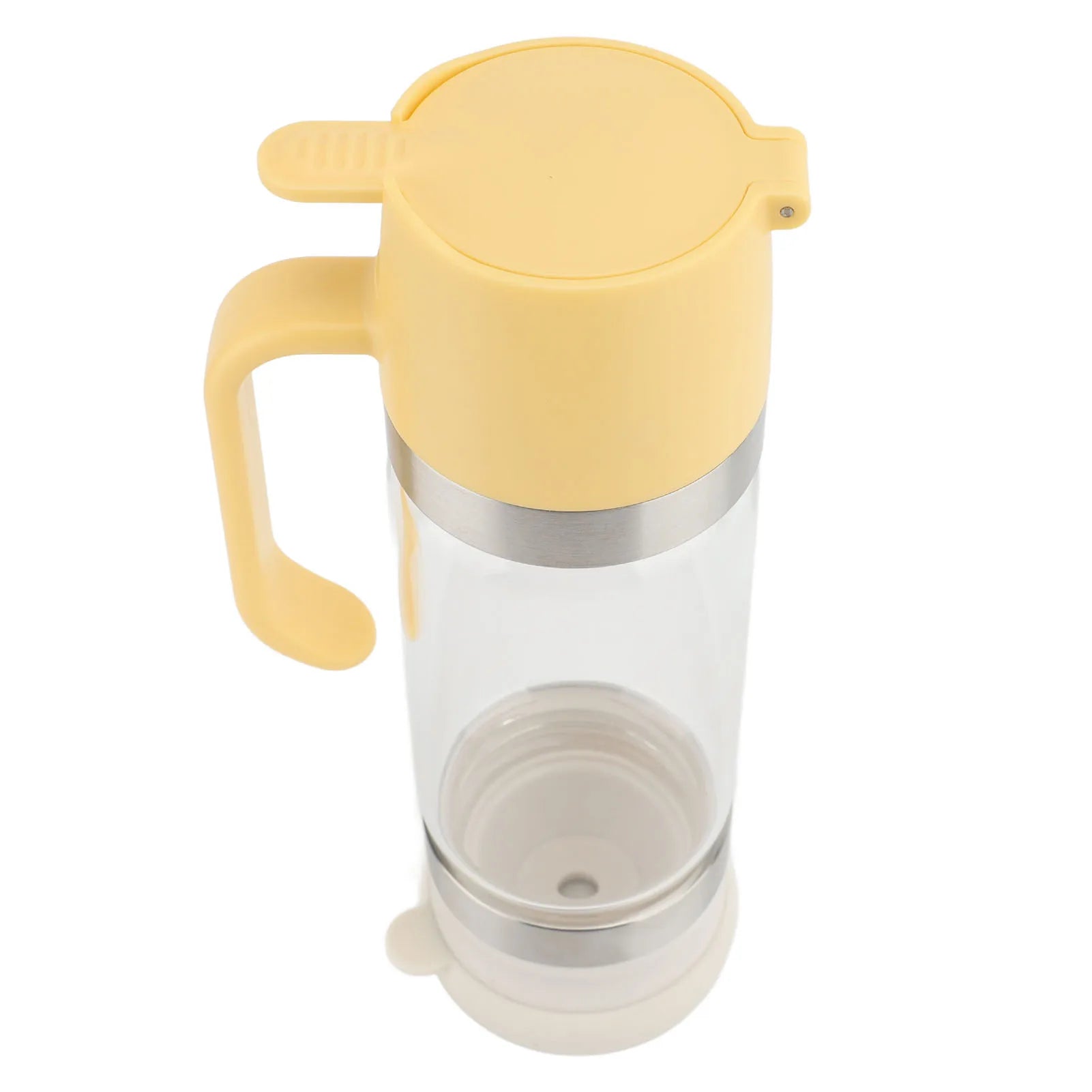 Honey Dispenser 350ml Clear Glass Syrup Dispenser with Handle Prevent Dripping Honey Container for Coffee Shops Restaurants Home