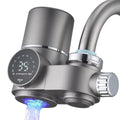 A01M Faucet Water Filter, LED Display Water Purifier to Reduce Lead, Chlorine & Heavy Metals, Sink Water Filter