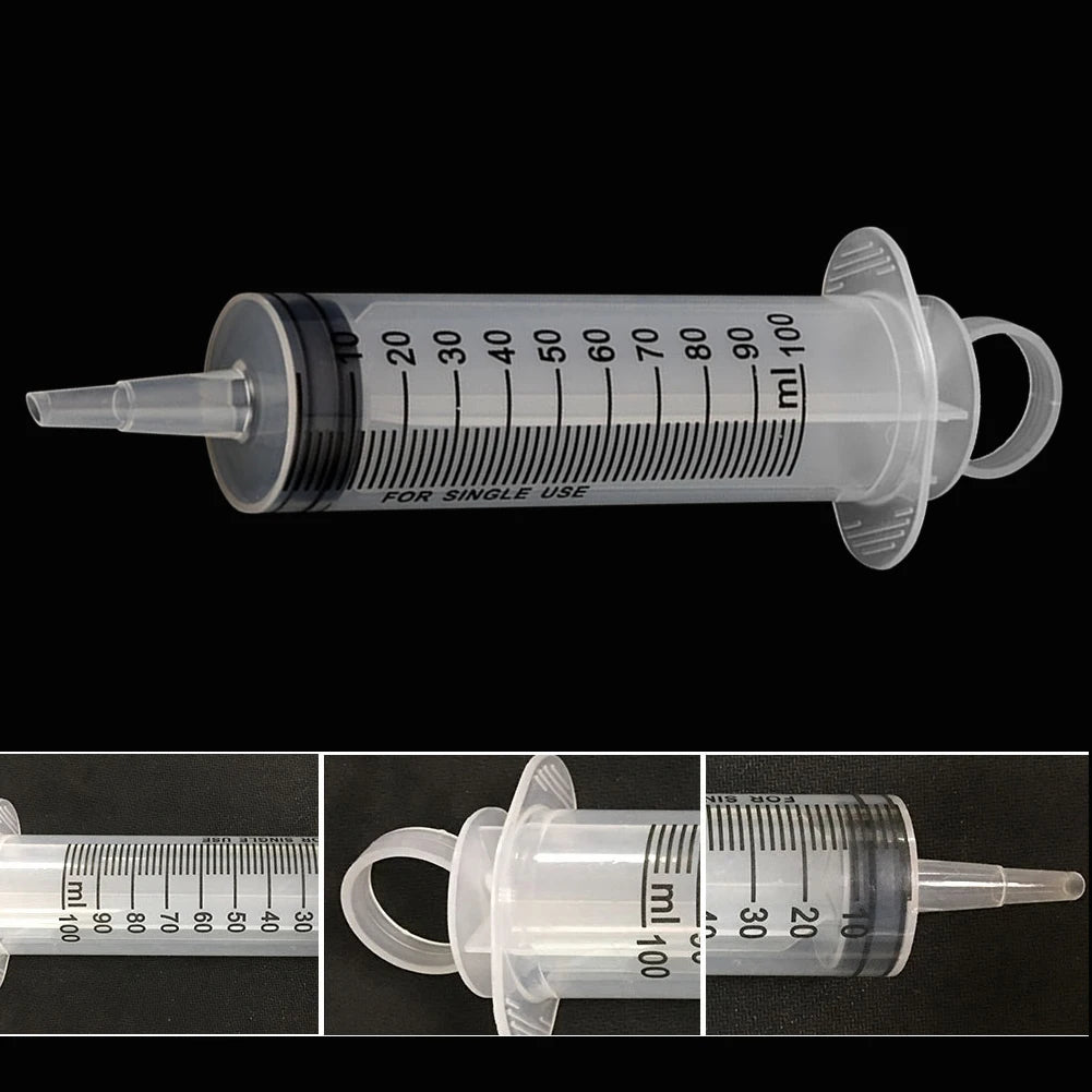 20-150ml Measuring Syringe Glue Filling Plastic Syringe Nutrient Sterile Without Needle Watering Refilling for Animal Feeding