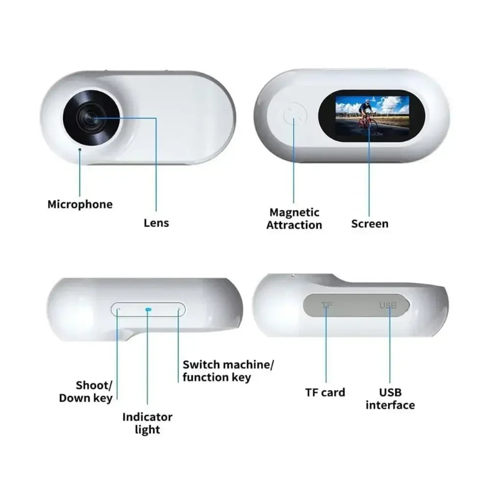 HD 1080P Wireless Collar Camera No WiFi Needed Dog Cat Pet Camera Collar Nanny Camera Video Records for Cats Dogs Birthday Gift