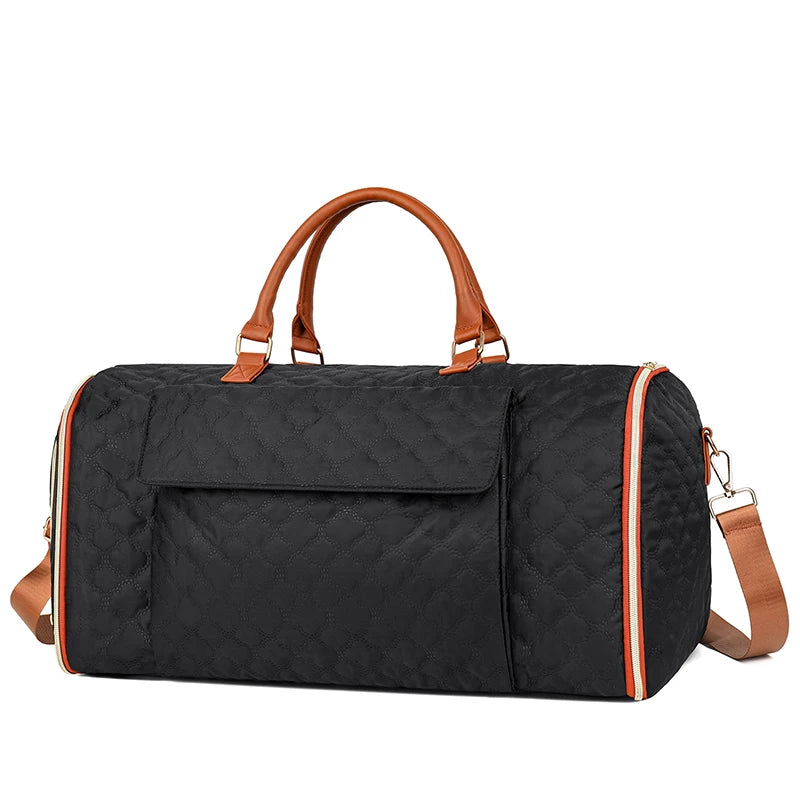 Multi-Function Convertible Polyester Suit Bag for Men Women Durable Carry-on Duffel Hanging Feature Zipper Closure for Travel