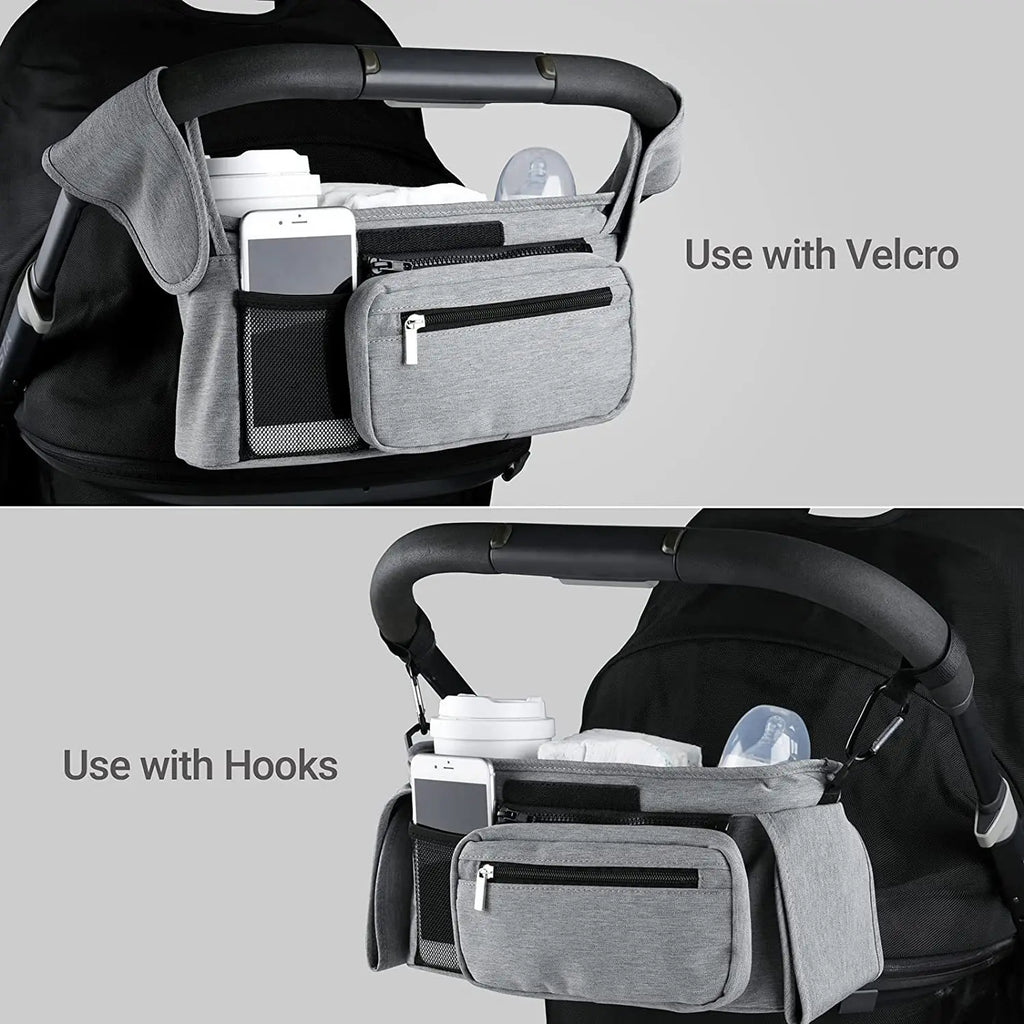 Baby Stroller Storage Bag Mummy Large Capacity Travel Hanging Bag Phone Bottle Holder Pram Diaper Bags Baby Stroller Accessories