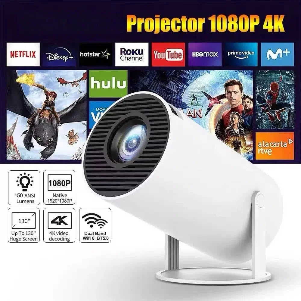 Hy300 Pro And FY300 new Projector 4K  Wifi 1080P 1280*720P HD Home Cinema Outdoor Portable Video Movies Led Mini Projetor