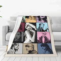 Eras Tour Flannel Throw Blanket  Lightweight Portable Tayloring Print for Bedding  Outdoor Use